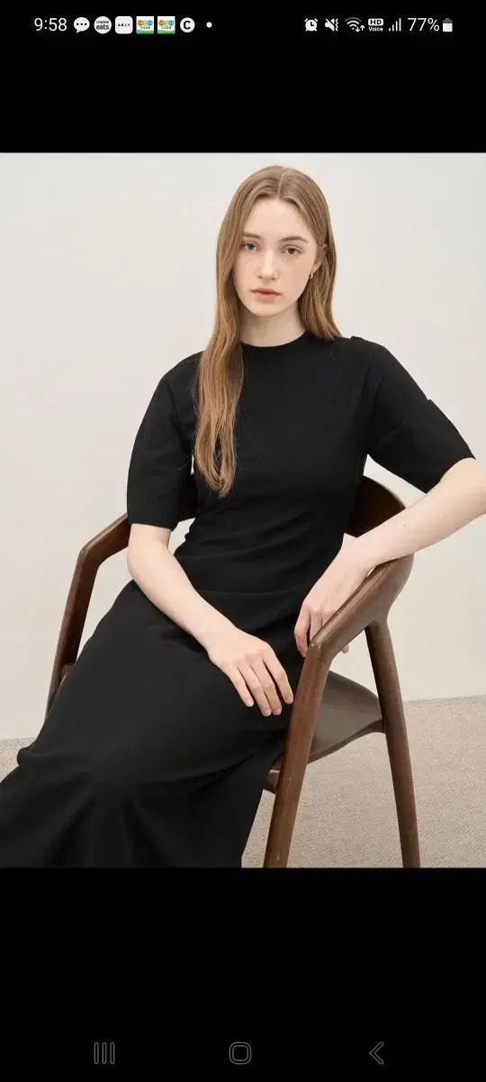 24 the CASHMERE ホールガーメント ハーフスリーブ ワンピース90