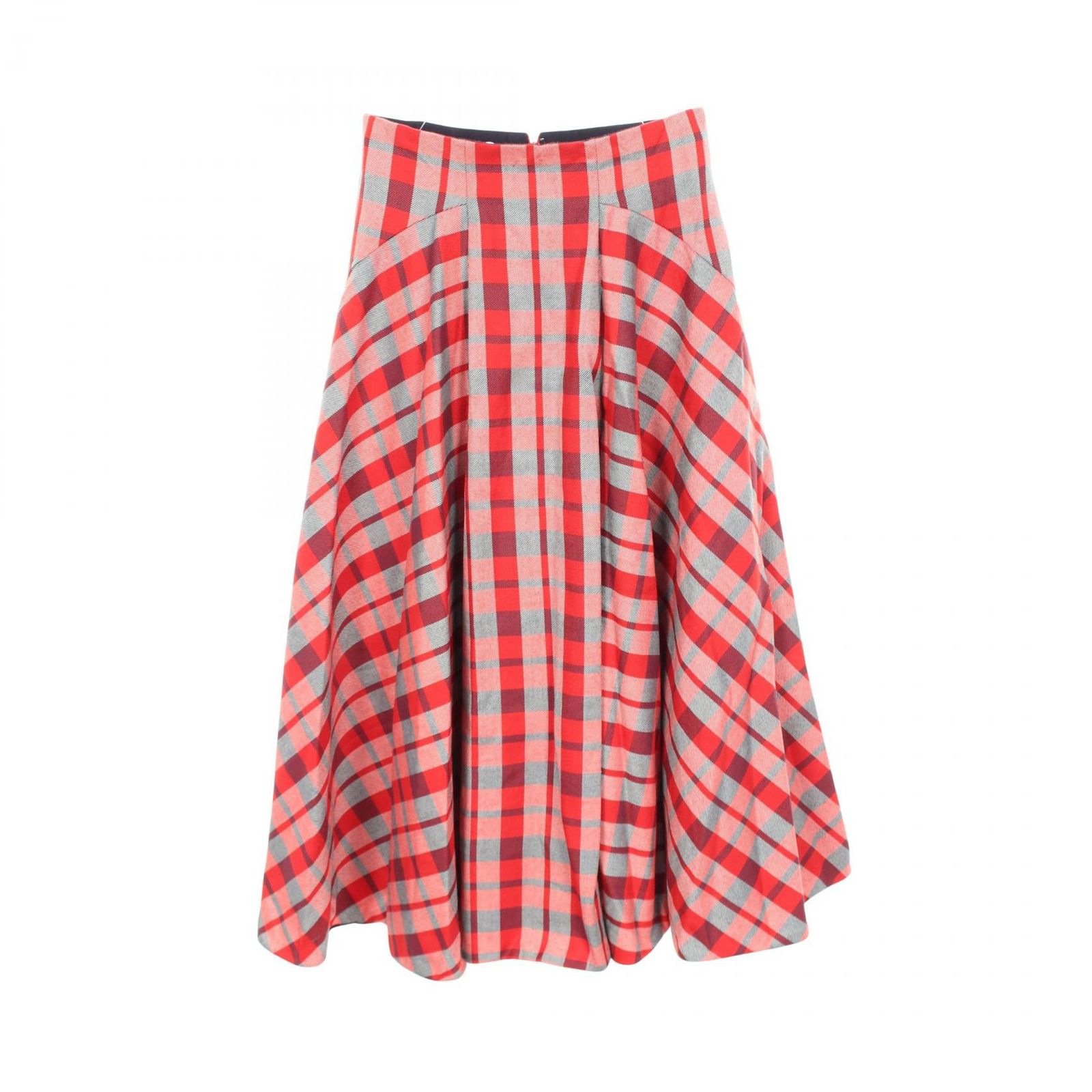 ディオール Dior スカート CHECK'N'DIOR ウール スカート レディース Used A