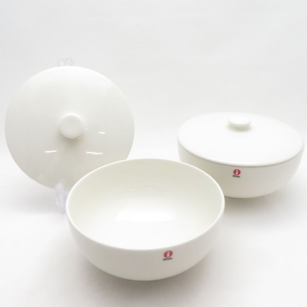 未使用  イッタラ ティーミ スープボウル 2点 ペア 蓋付 北欧 SO4036T1 未使用 iittala イッタラ ティーミ スープボウル 2点 ペア 蓋付 北欧