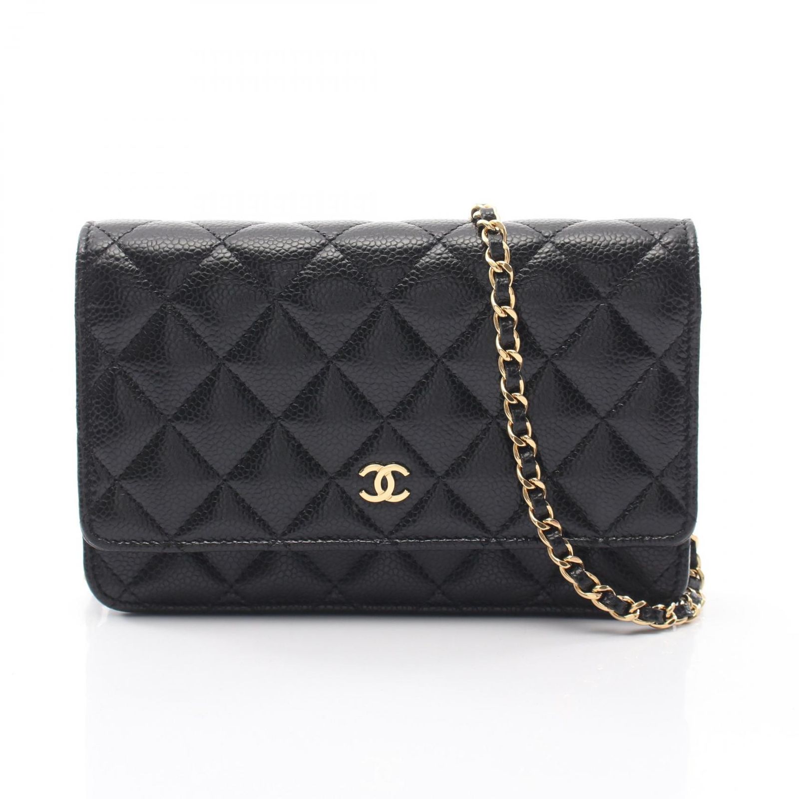 シャネル CHANEL ショルダーバッグ マトラッセ AP0250 ブラック キャビアスキン(グレインドカーフ) マトラッセ チェーンウォレット レディース Used A