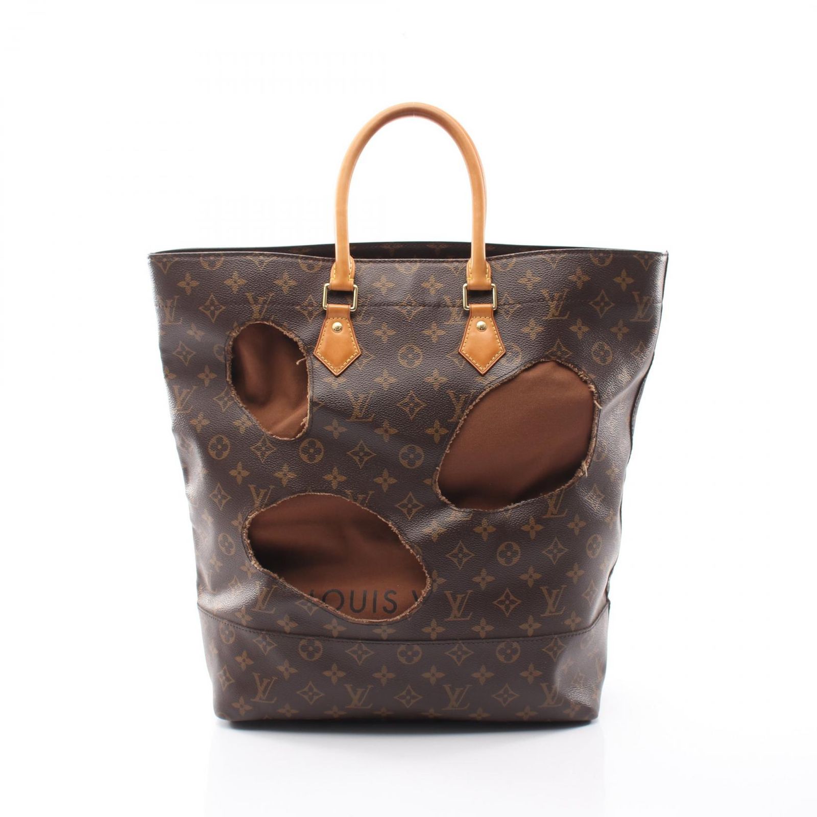 ルイ・ヴィトン LOUIS VUITTON トートバッグ LOUIS VUITTON × 川久保玲 ウィズ ホールズ M40279 PVCコーティングキャンバス レザー ×川久保玲 ウィズホールズ レディース