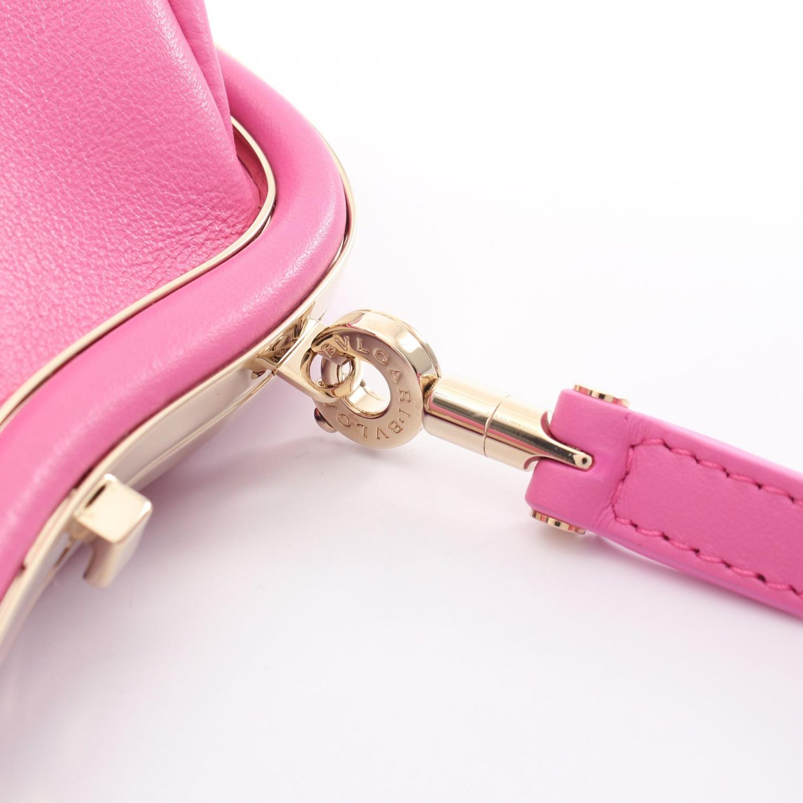 ブルガリ BVLGARI ショルダーバッグ セルペンティーヌ ポーチ ピンク