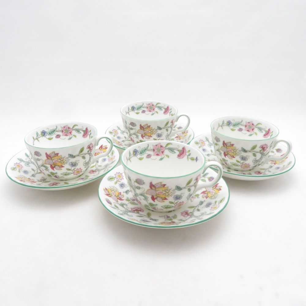 未使用 MINTON ミントン ハドンホール カップ＆ソーサー 4客 セット コーヒー ティー SN561X1