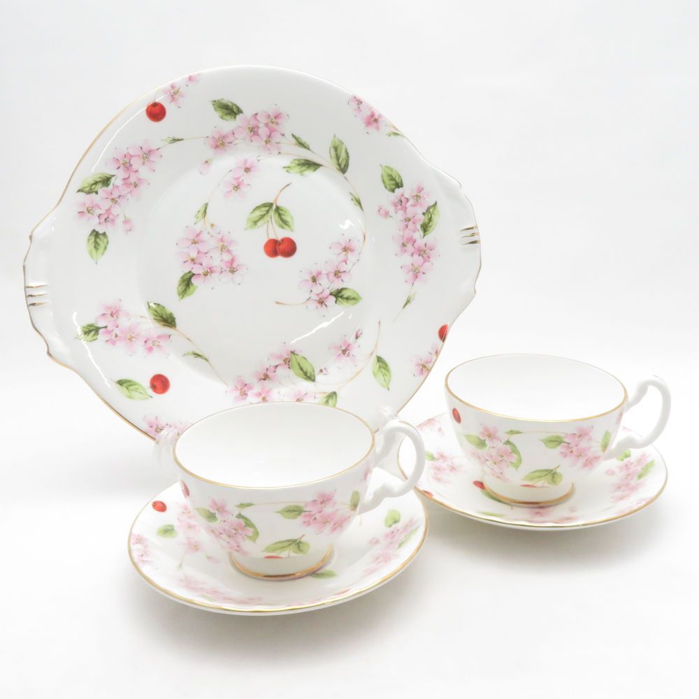 美品 Aynsley エインズレイ チェリーブロッサム ティーカップ 