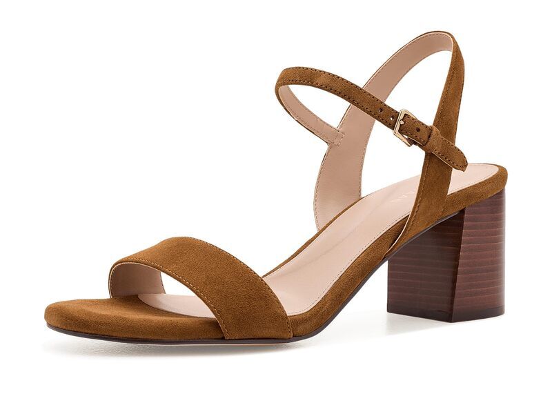 コールハーン レディース シューズ ヒール サンダル Cole Haan Josie Block Heel 65mm Sandals Tobacco Suede
