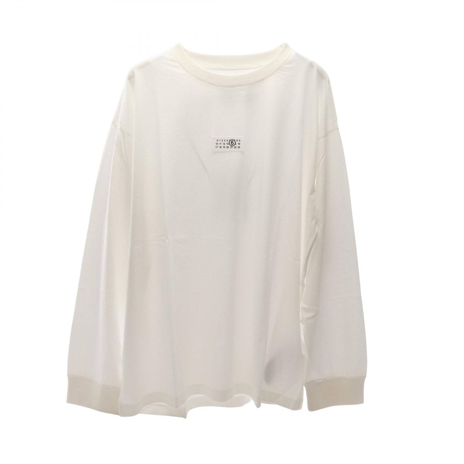 エムエムシックス MM6 ナンバリングロゴ ロング SH0GC0034S24312101XL コットン カットソー メンズ 新品