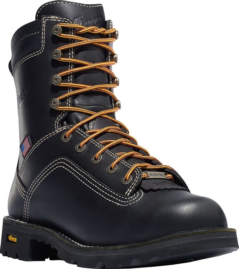 ダナー メンズ シューズ ブーツ・レインブーツ Danner Mens Quarry 8 GORETEX Alloy Toe Work Boots Black ブラック