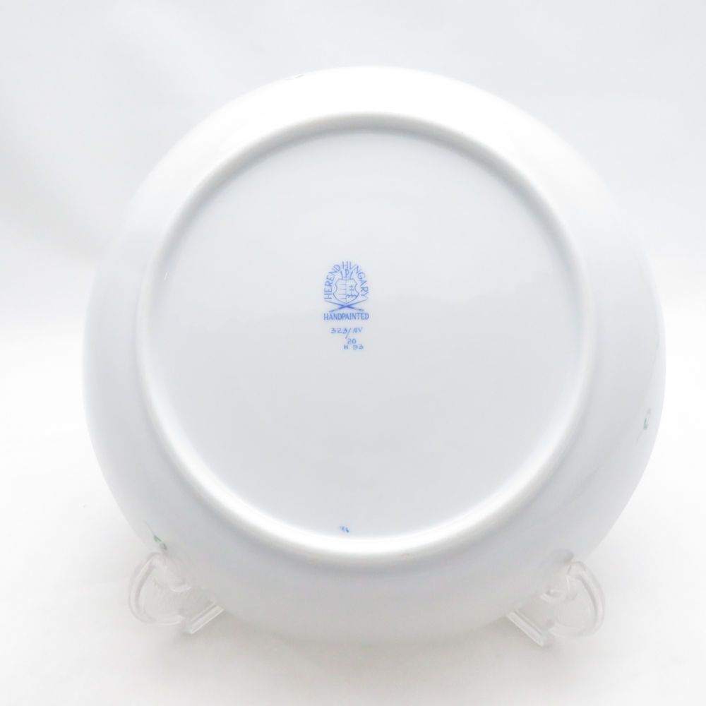 美品 Herend ヘレンド アポニーグリーン AV 323 深皿 フルーツ