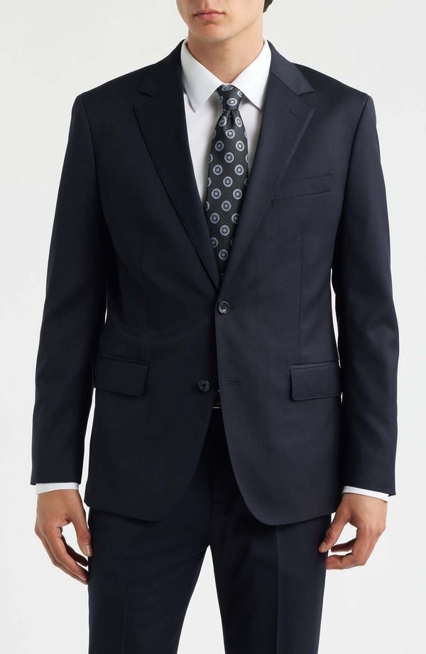 ボノボス メンズ アウター ジャケット・ブルゾン ウール Bonobos Jetsetter Standard Fit Navy Stretch Wool Suit Jacket Navy ネイビー