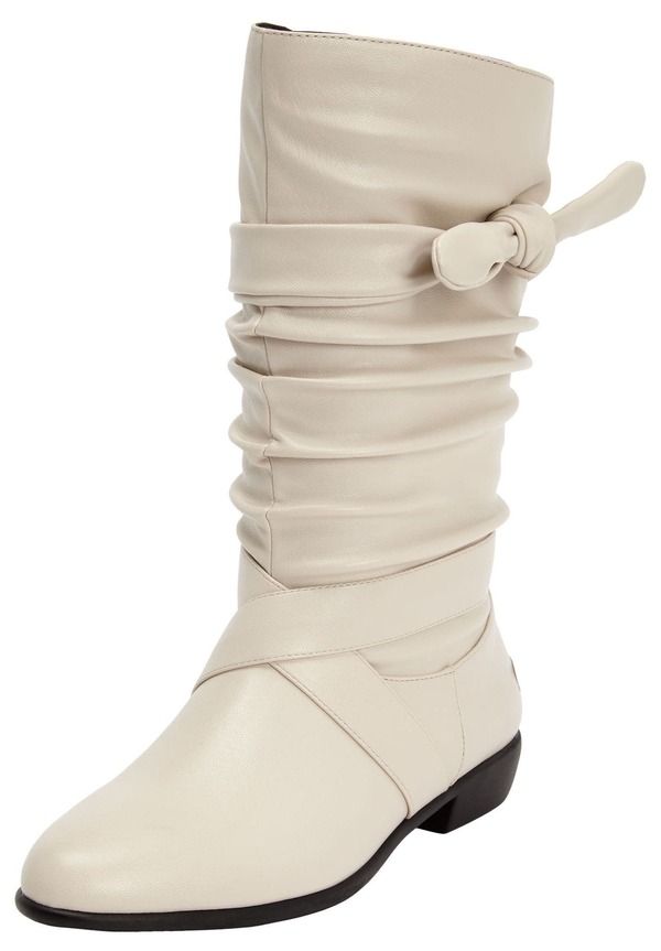 コンフォートビュー レディース シューズ ブーツ・レインブーツ Comfortview Theather Wide Calf Boot Winter White ホワイト