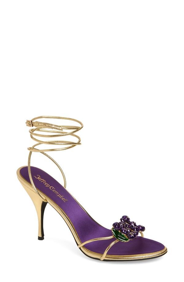 ジェフリー キャンベル レディース シューズ ヒール サンダル アンクル Jeffrey Campbell Kleo Ankle Strap Sandal Grape Combo グレープ