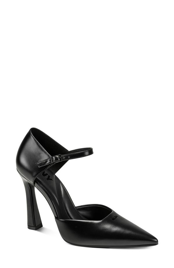 ダナ キャラン ニューヨーク レディース シューズ ヒール アンクル DKNY Catcher Ankle Strapointed Toe Pump Black ブラック