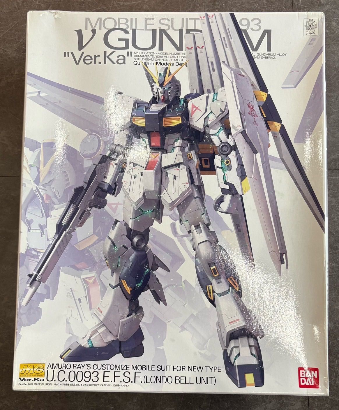 MG RX-93 vガンダム（ver.Ka）1/100 地球連邦軍ニュータイプ専用モビルスーツ バンダイ