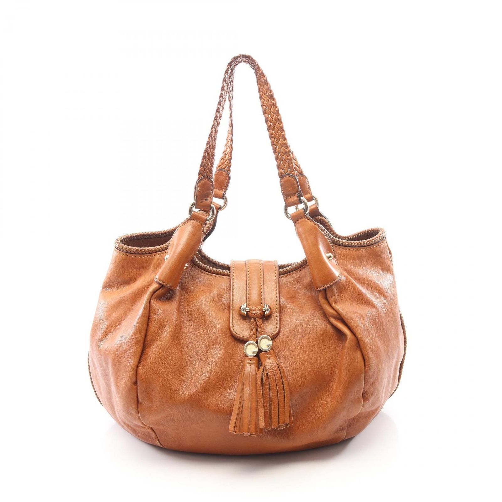 グッチ GUCCI ショルダーバッグ マラケシュ 257029 ブラウン レザー マラケシュ ショルダーバッグ レディース Used B