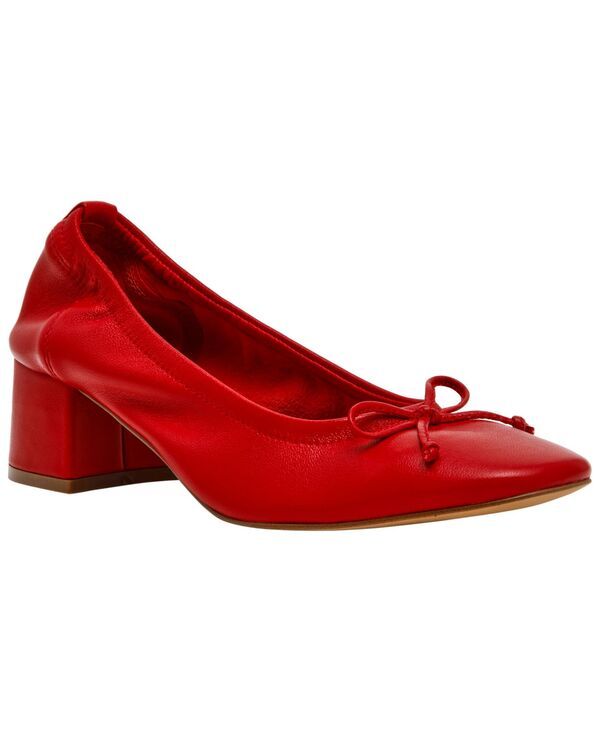 スティーブ マデン レディース シューズ パンプス ヒール Steve Madden Womens Coretta Block Heel Ballet Pumps Red Leather レッド