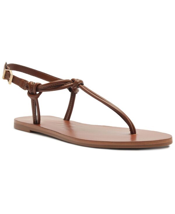 シュッツ レディース シューズ サンダル Schutz Womens Nina Round Toe Flat Sandals Cognac