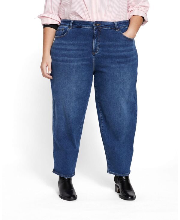 ユニバーサル スタンダード レディース ボトムス デニムパンツ プラスサイズ ジーンズ Universal Standard Womens Plusize Lou High Rise Barreleg