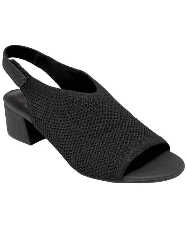 エアロソールズ レディース シューズ サンダル ヒール Aerosoles Womens Costi Slingback Block Heel Sandals BlacknitFaux Nubuck