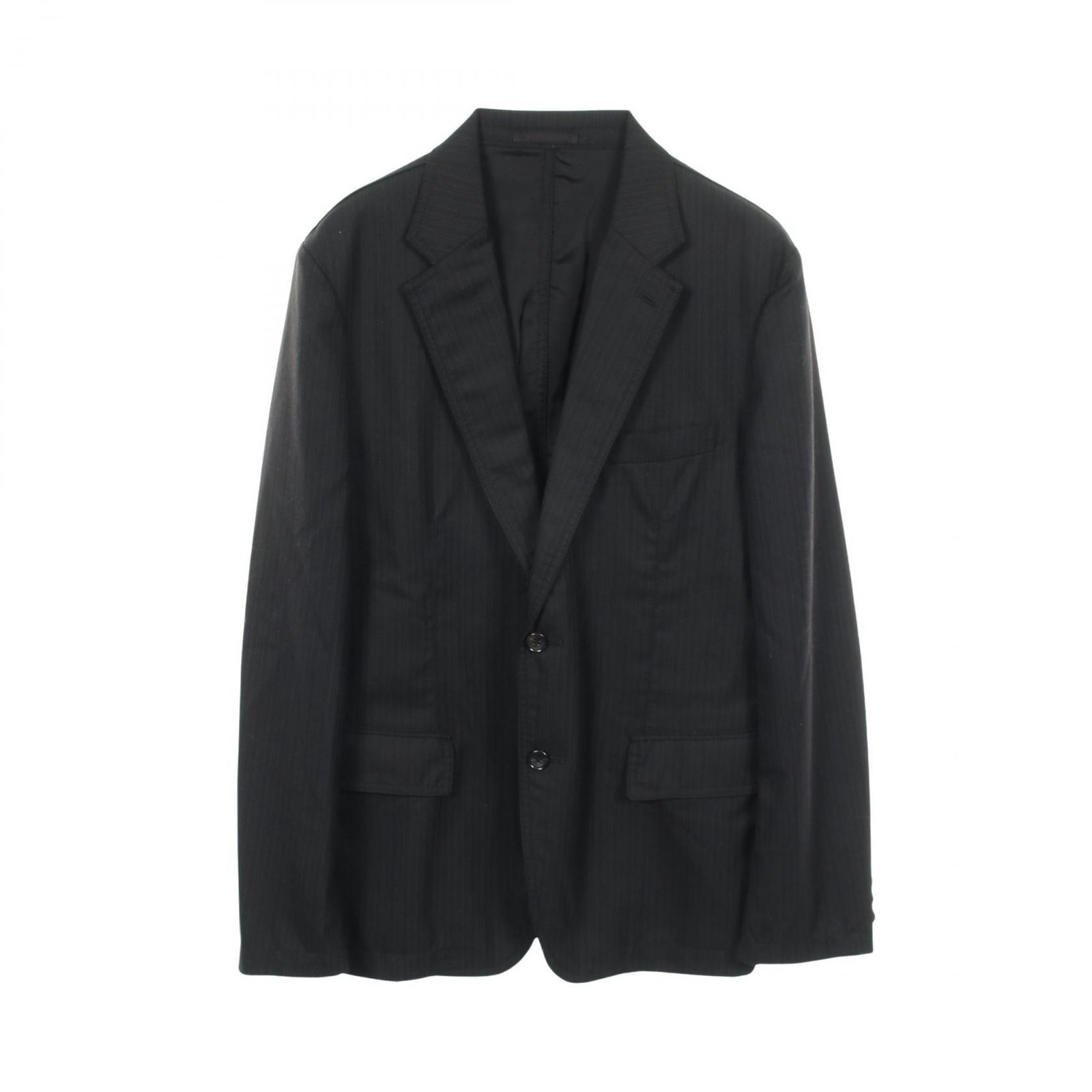 コムデギャルソンオム COMME des GARCONS HOMME テーラードジャケット ストライプ ウール ジャケット メンズ Used A