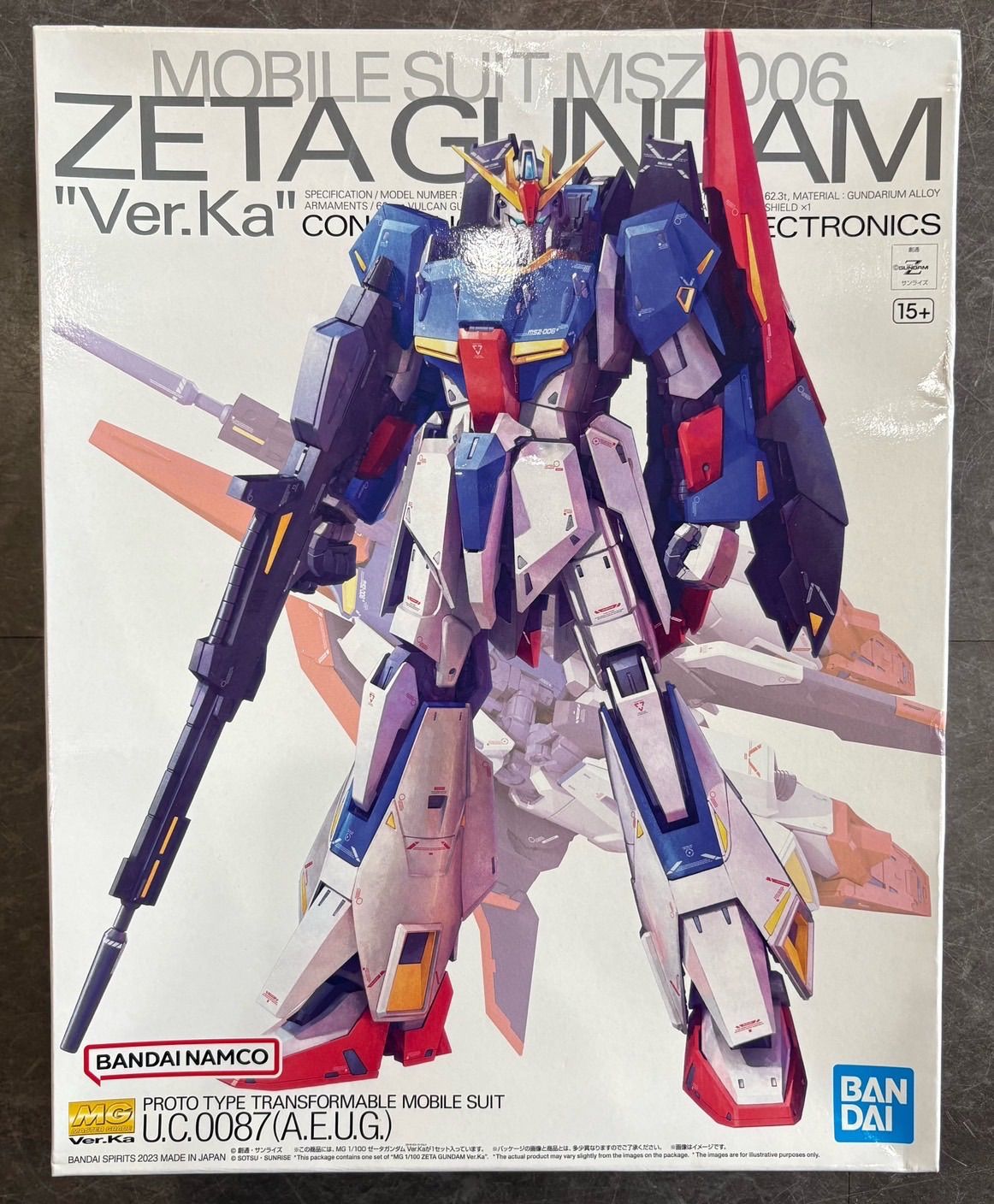 MG 1/100 ゼータガンダム ver.Ka 機動戦士ガンダム バンダイ 未使用