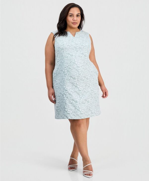 コネクテッド レディース トップス ワンピース プチ ノースリーブ Connected Petite NotchNeck Sleevelessheath Dressage セージ