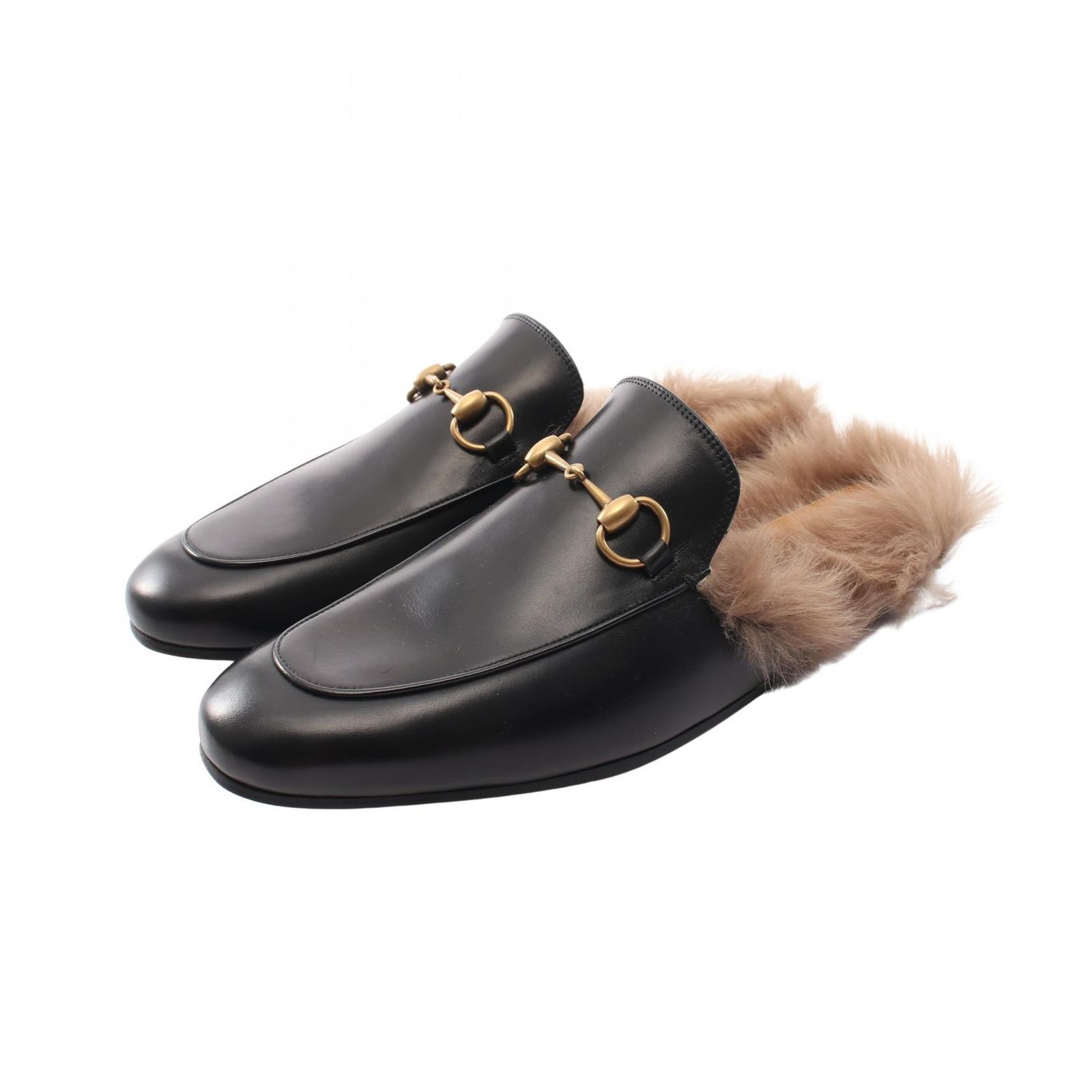 グッチ プリンスタウン ホースビット レザー ローファー サンダル スリッポン グッチ GUCCI サンダル プリンスタウン ホースビット ブラック レザー