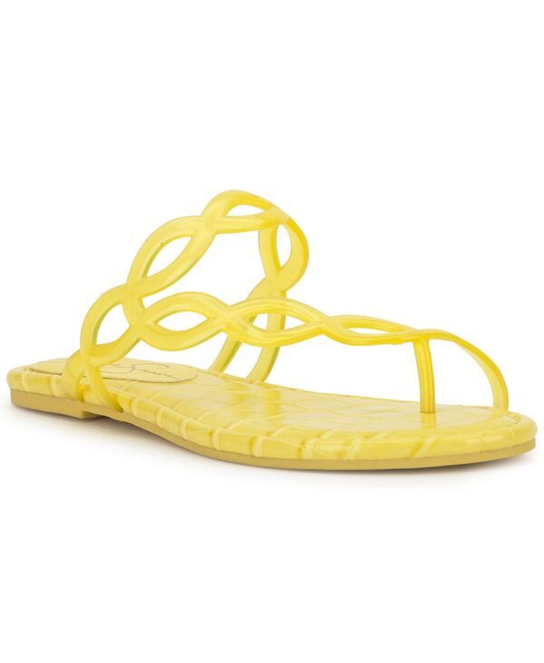 ジェシカシンプソン レディース シューズ サンダル Jessica Simpson Womens Aloni Jelly ToeRing Flat Sandals Bright Yellow Viny