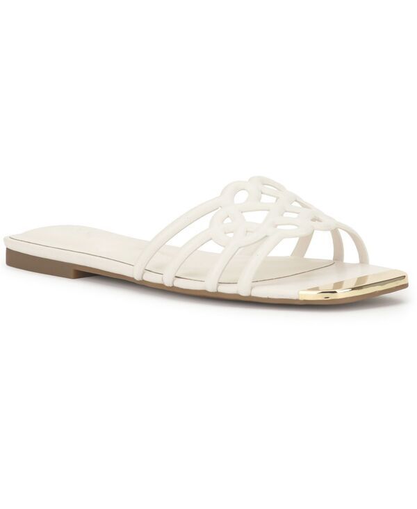アイエヌシー インターナショナル コンセプト レディース シューズ サンダル INC International Concepts Womens Pharys Flat Sandals White ホ