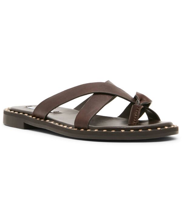 スティーブ マデン レディース シューズ スリッポン・ローファー サンダル Steve Madden Womens Brutustudded SlipOn Slide Sandals Espresso