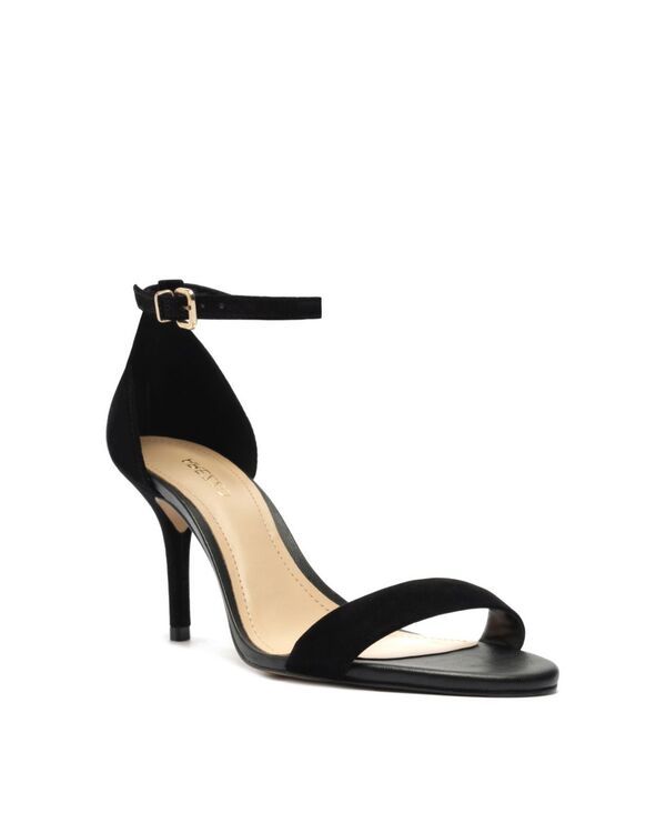アレッツォ レディース シューズ サンダル Arezzo Womens Isabelli Mid Stiletto Sandals Black Nubuck ブラック