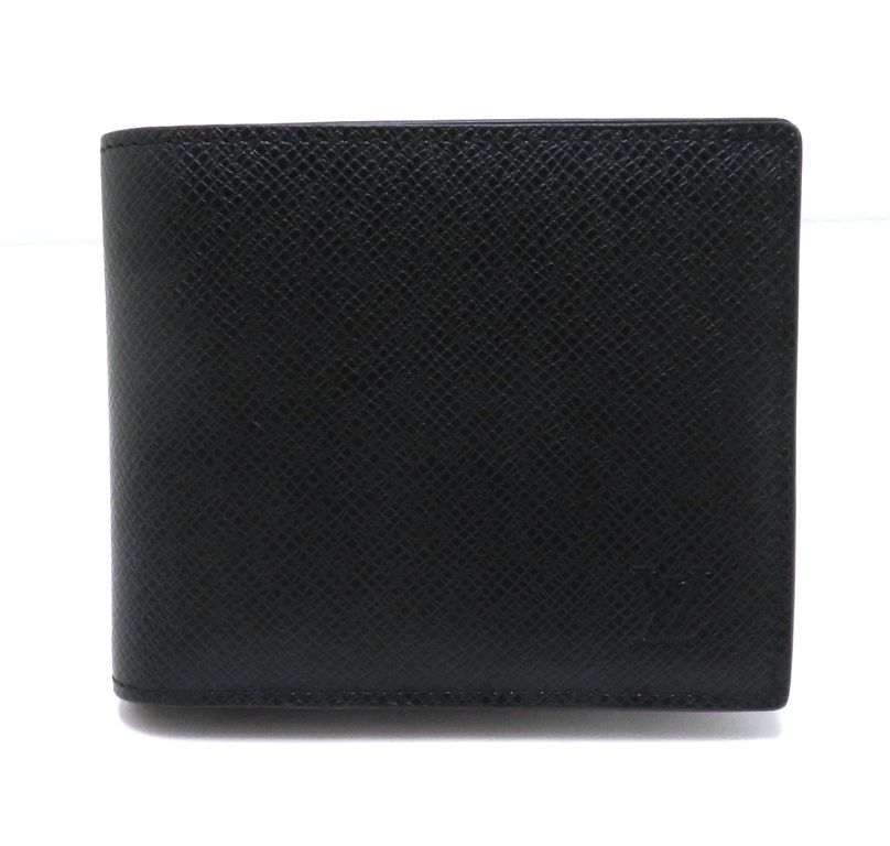 LOUIS VUITTON ルイ・ヴィトン 財布 ポルトフォイユ・マルコNM タイガ ノワール【205】 M30865 二つ折り財布 タイガ/レザー ブラック ユニセックス【中古】