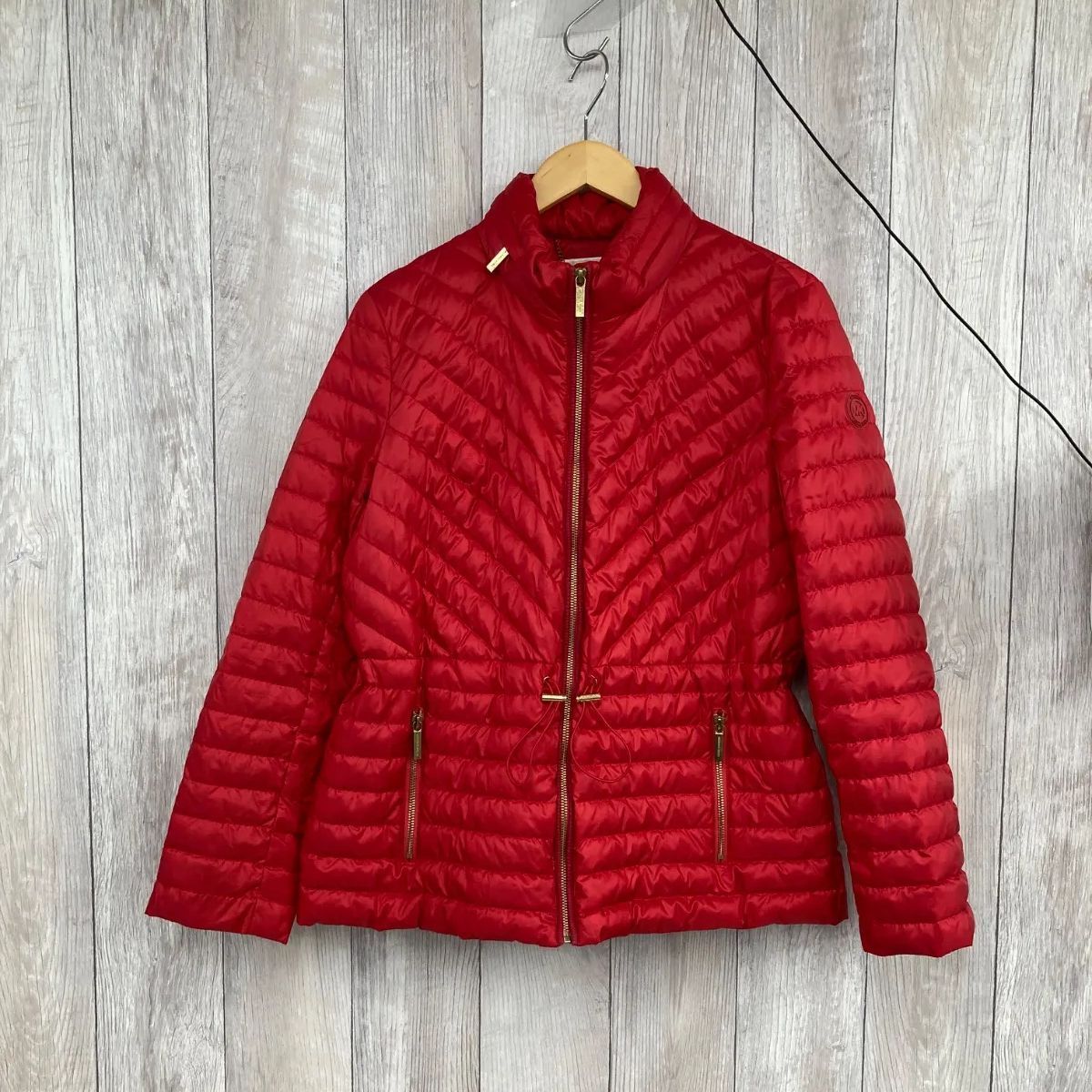 MICHAEL KORS マイケルコース ダウンジャケット Ｌサイズ レッド 赤 平塚店　衣料品　Ａ