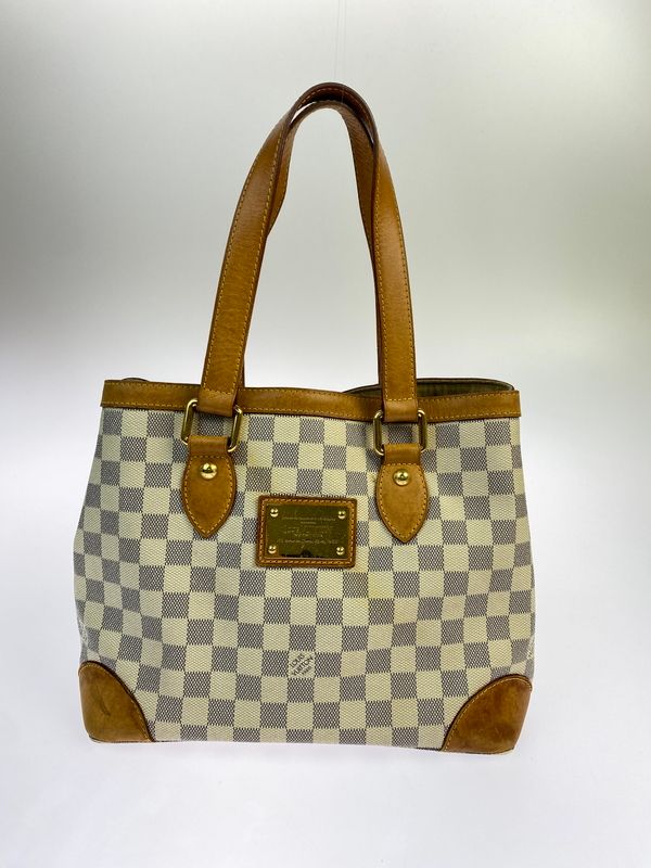 【ジャンク品】 LOUIS VUITTON ルイ ヴィトン N51207 MI5007 ダミエ アズール ハムステッドPM 【179-260625-jt-01-min】