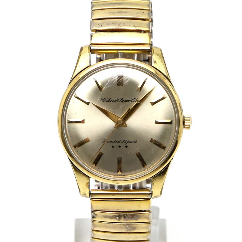 【楠本質店/元住吉】シチズン　CITIZEN　スーパーエース　アンティーク　A51507081　手巻き　80ミクロン14KGF　メンズ　腕時計【中古】