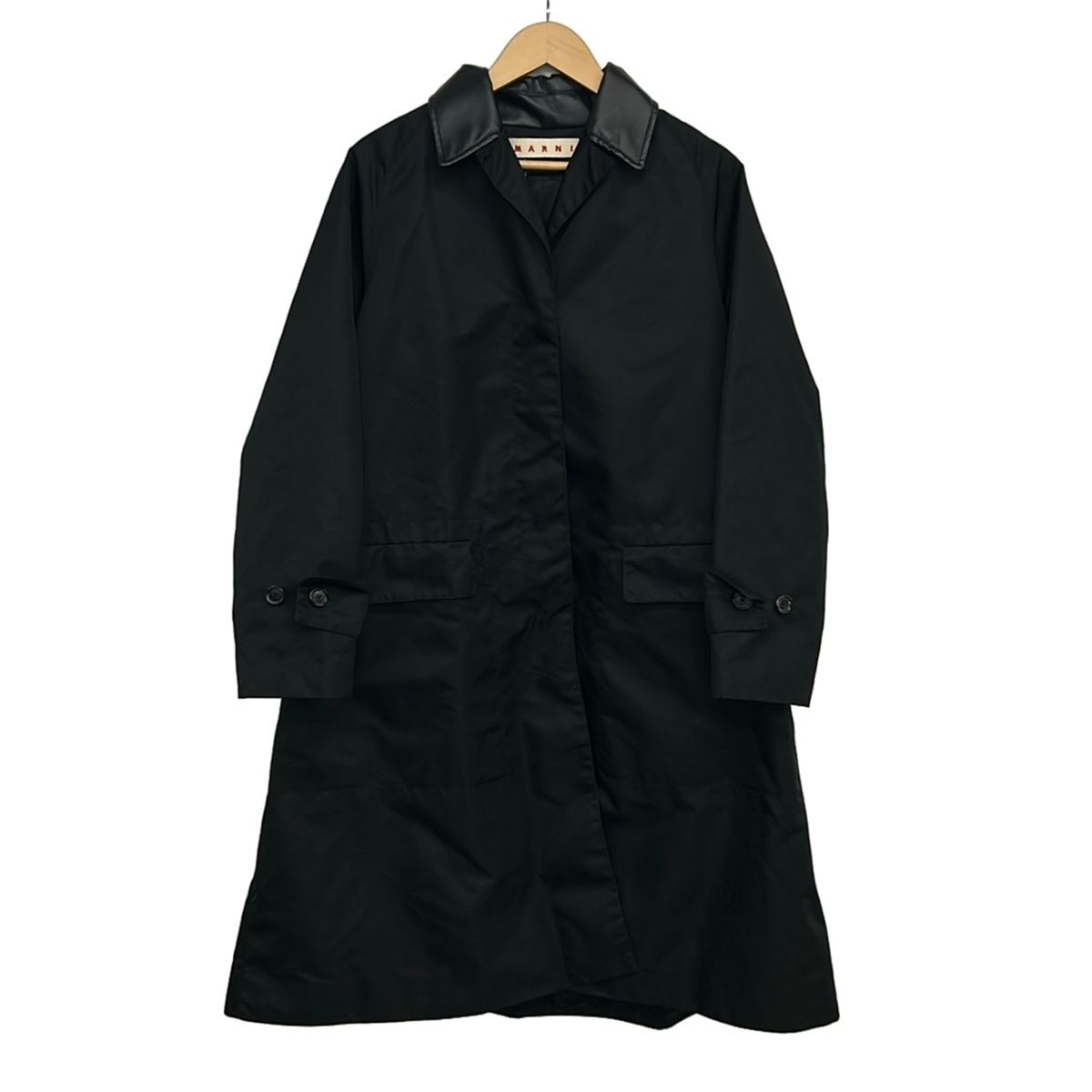MARNI(マルニ) コート サイズ40 M レディース - 黒 長袖/中綿/春/秋