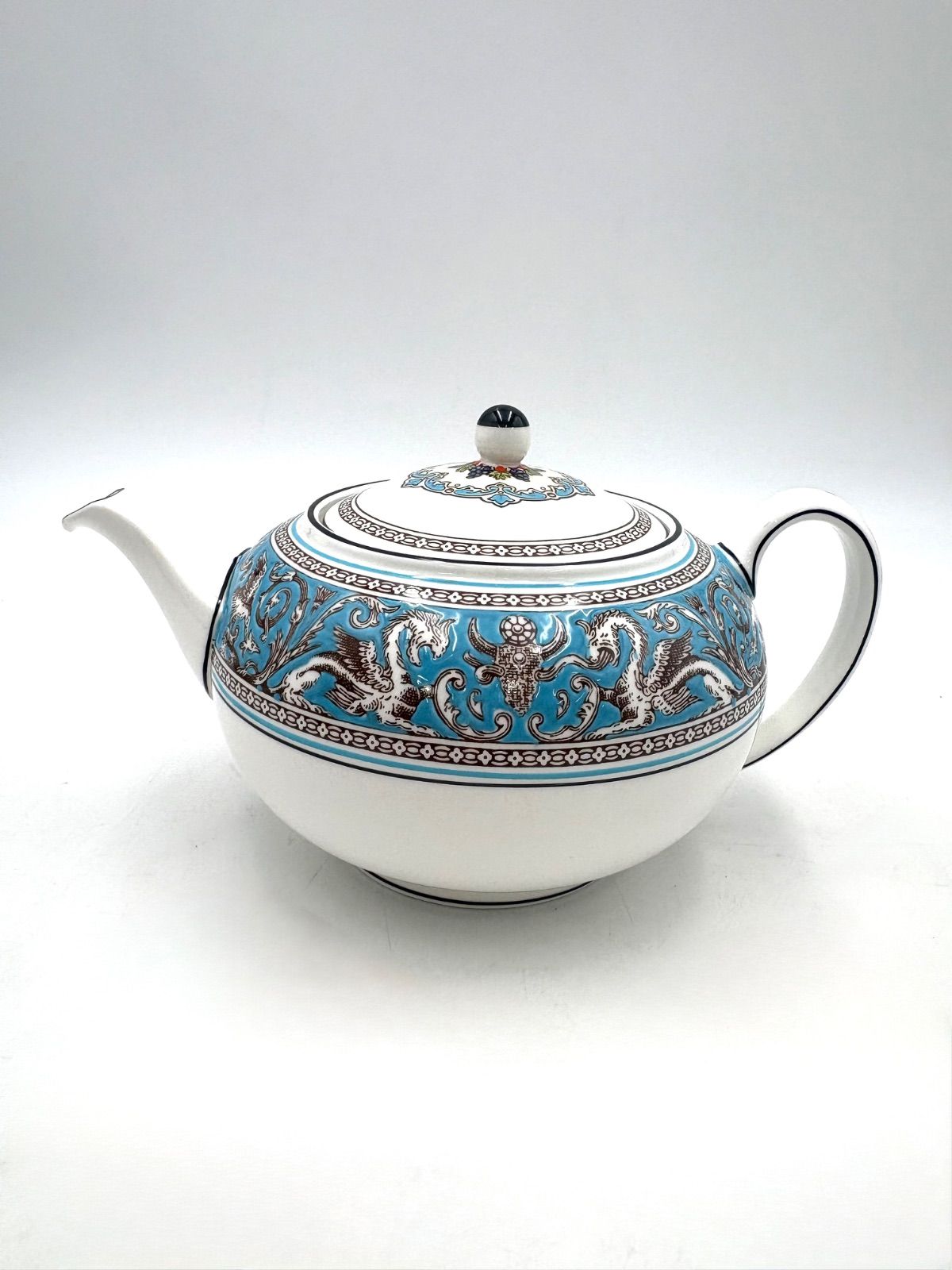 WEDGWOOD ウェッジウッド フロレンティーン ターコイズ ティーポット L