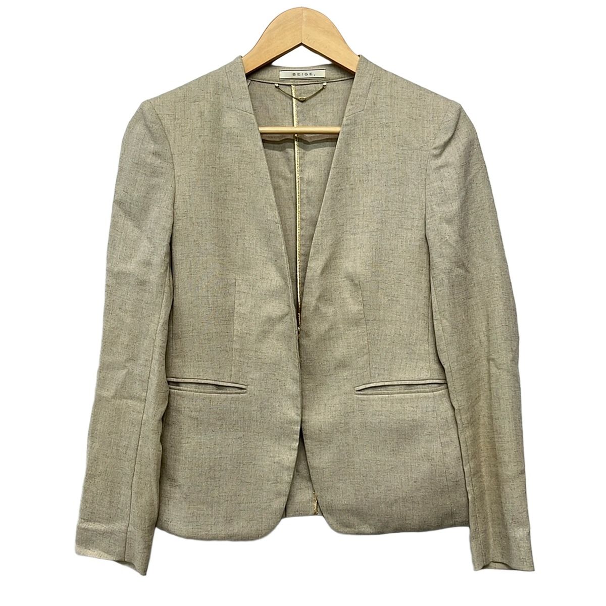 BEIGE(ベイジ) ジャケット サイズ4 XL レディース - ベージュ 長袖/春/秋