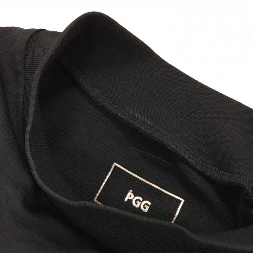 美品】PGGパーリーゲイツ ノースリーブハイネックシャツ 黒×白
