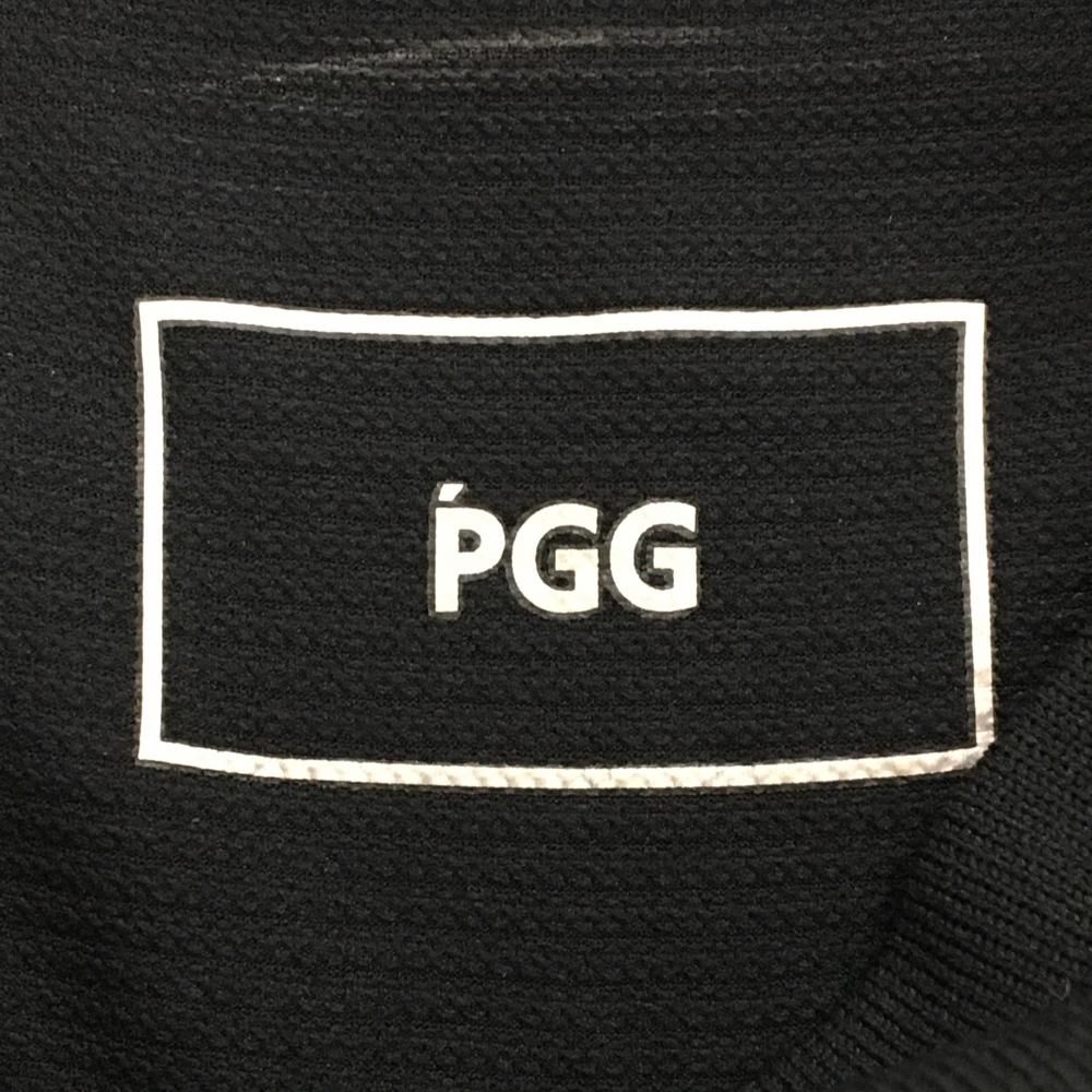 美品】PGGパーリーゲイツ ノースリーブハイネックシャツ 黒×白