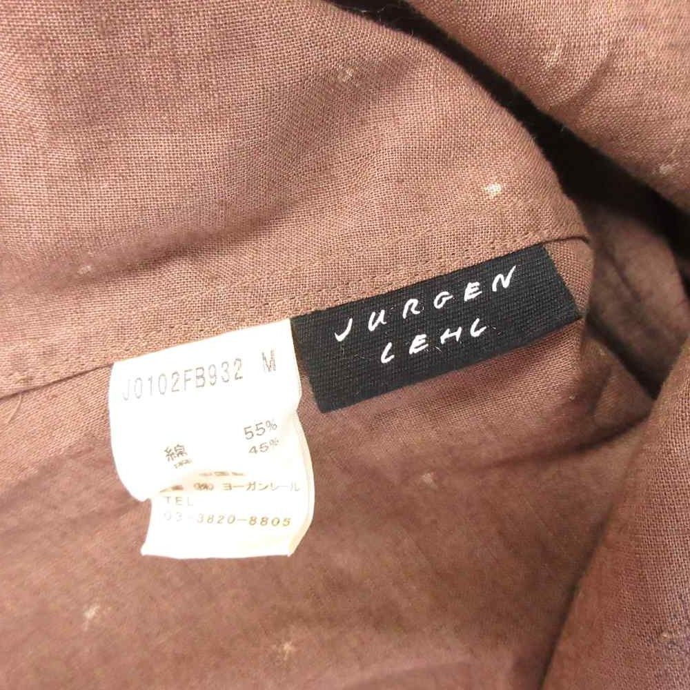ヨーガンレール JURGEN LEHL シャツ ブラウス フレンチスリーブ 半袖