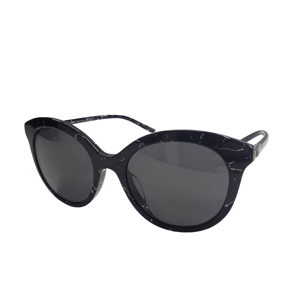 プラダ PRADA サングラス レディース メンズ ブランド ブラック SPR02Y-F 52□19 黒 大理石調 【中古】