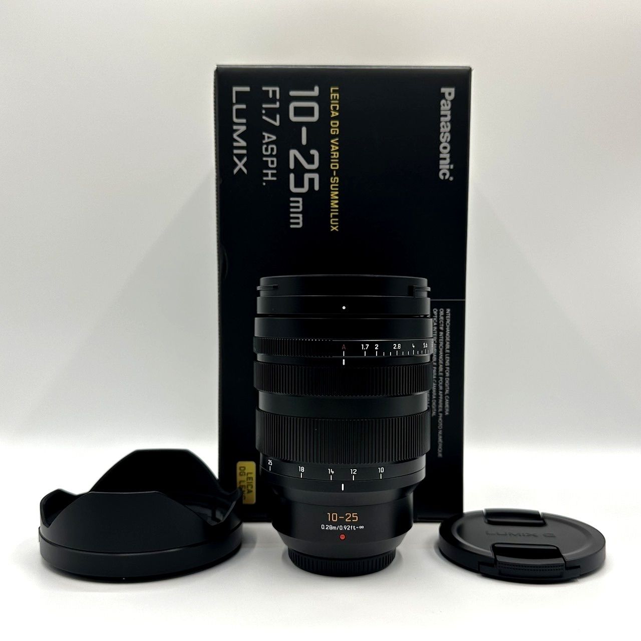パナソニック(Panasonic) 大口径標準ズームレンズ マイクロフォーサーズ用 ルミックス LEICA DG VARIO-SUMMILUX 10-25mm/F1.7 ASPH. ブラック H-X1025