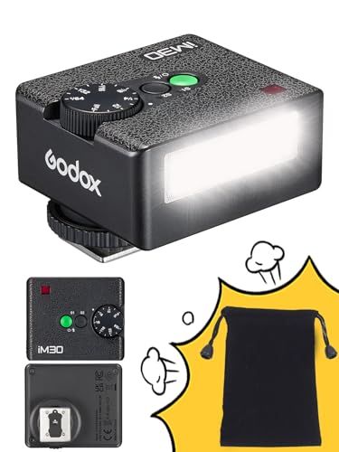R◆Godox IM30 カメラフラッシュ マニュアルフラッシュ Mini Flash for Canon Sony Nikon Fuji Olympus Ricoh GR3, GN15, S1/S2調光, サイクル時間は3.6秒で, 7段階 40b1edb3