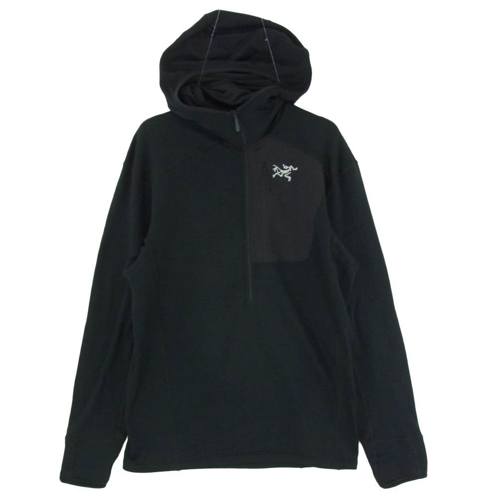 ARC'TERYX アークテリクス X000005488 2023年製 Delta 1/2 Zip Hoody Mens デルタ ハーフジップ フーディー パーカー メンズ ブラック系 XS【中古】