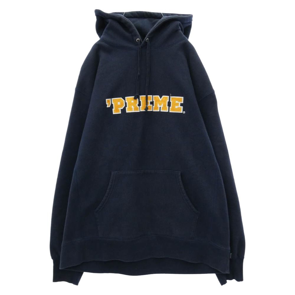 Supreme シュプリーム 22AW Preme Hooded Sweatshirt フロントロゴ プルオーバースウェット パーカー フーディ ネイビー系 XL【中古】