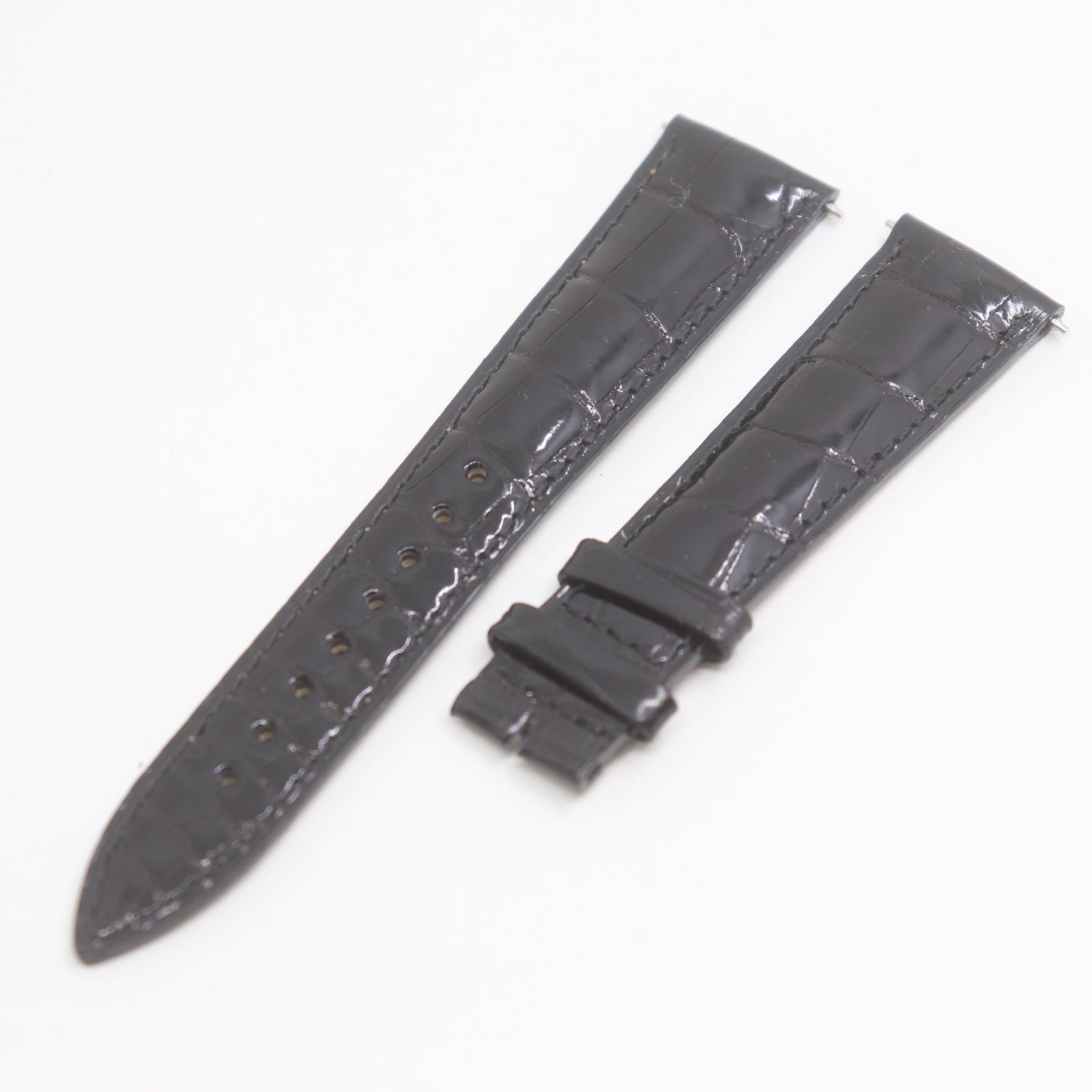 Jaeger-LeCoultre ジャガールクルト純正黒クロコ20mm IT5943QCA3LC 未使用品 JAEGER LECOULTRE ジャガールクルト 腕時計