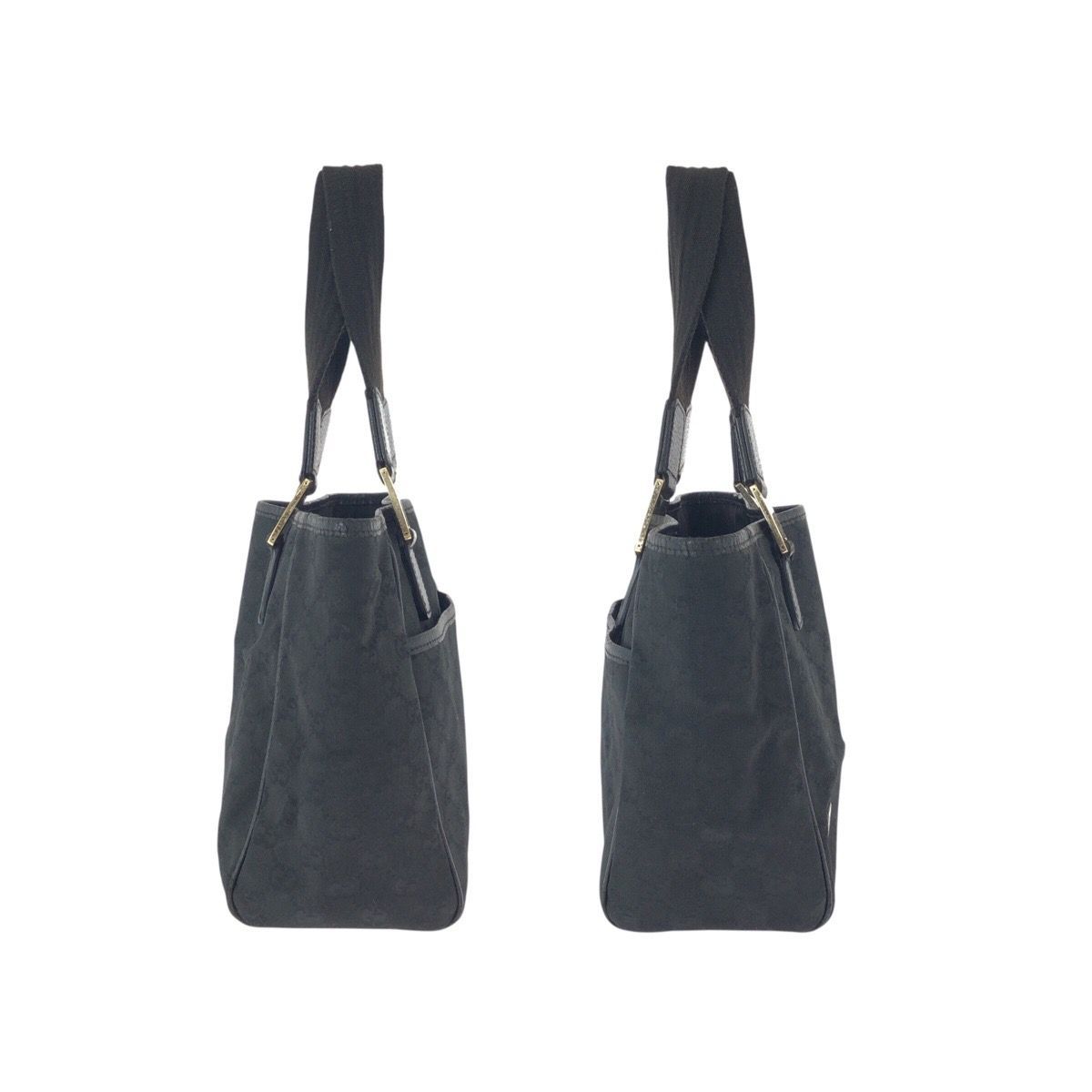 GUCCI グッチ ホースビット ブラック 黒 ゴールド金具 GGキャンバス