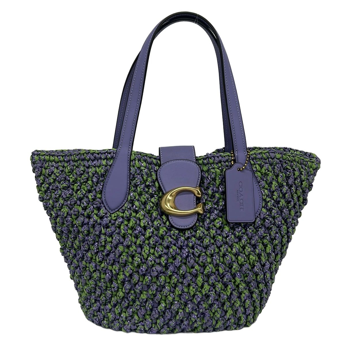 COACH(コーチ) トートバッグ - CH741 ライトパープル×ライトグリーン レザー