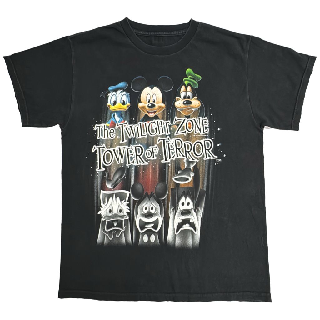 Walt Disney World ウォルト・ディズニー・ワールド TOWER OF TERROR タワー・オブ・テラー Ｔシャツ(メンズ M相当)中古 古着 Y4177