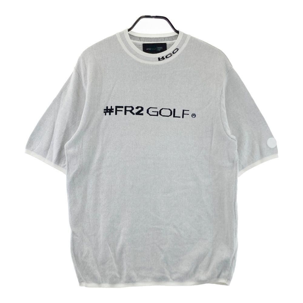 サイズ：L FR2 GOLF エフアールツーゴルフ 半袖ニットセーター ホワイト系 [240101712745] ゴルフウェア メンズ ストスト